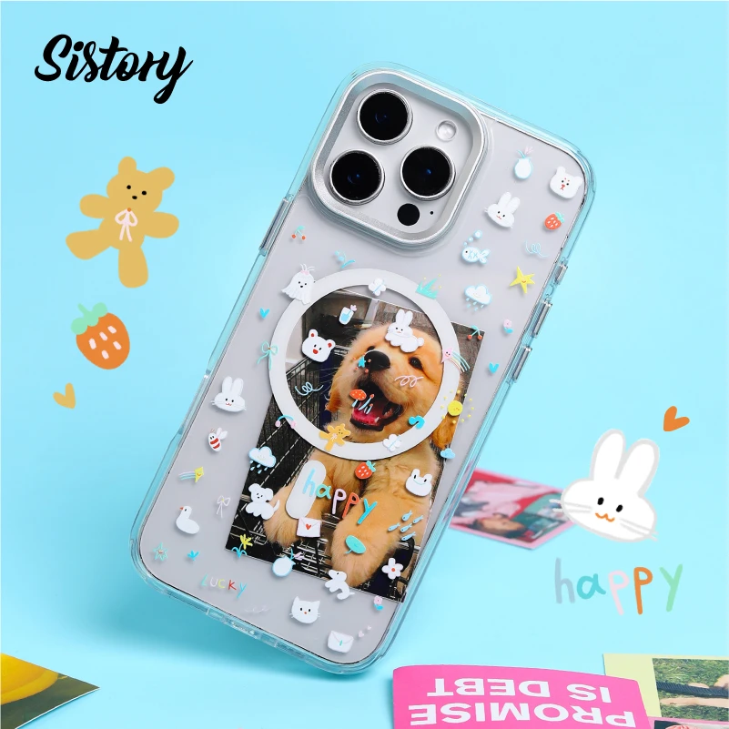 sistory 可爱小鼻嘎 可爱简约卡通适用iPhone17promax16 15手机壳