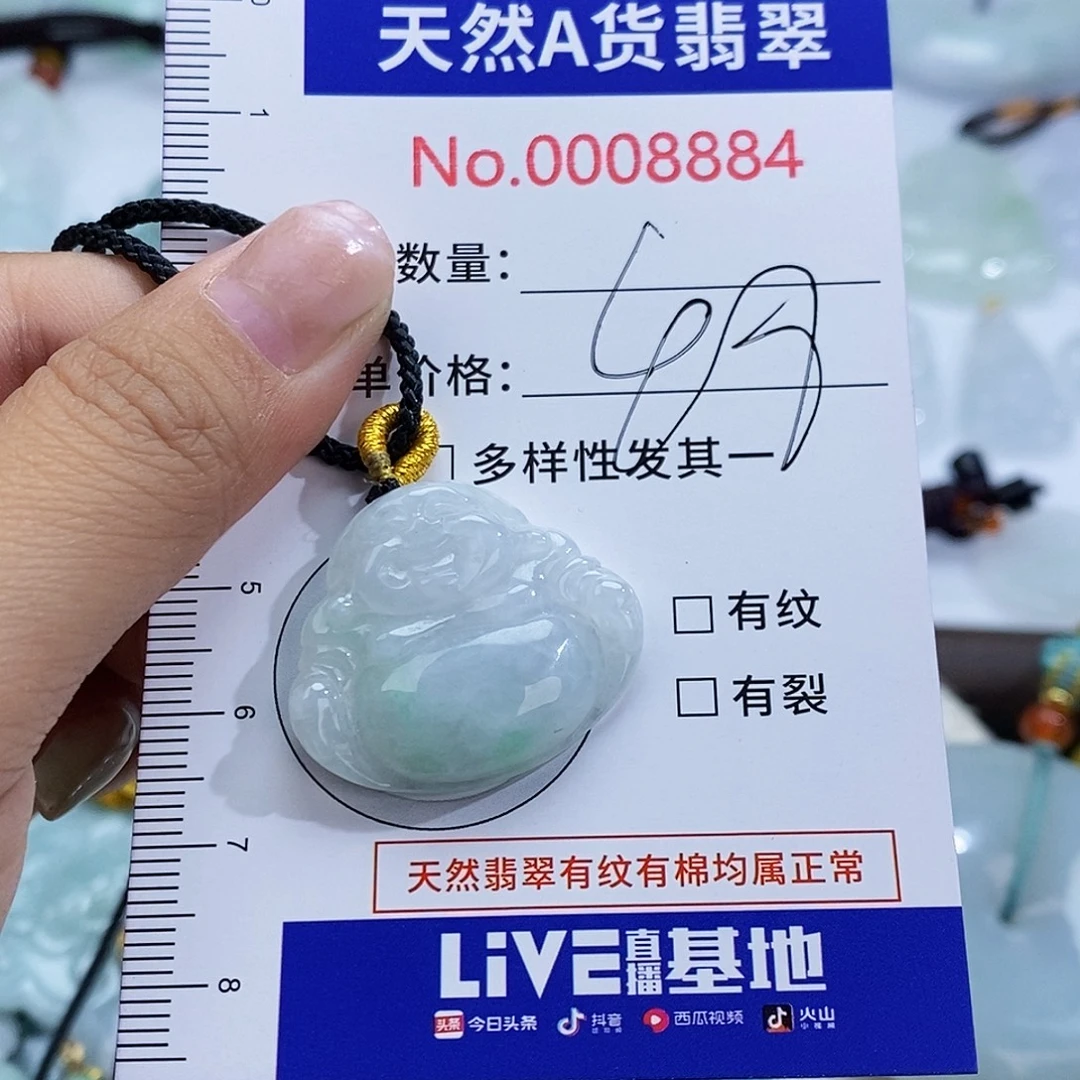 翡翠未镶嵌颈饰8884