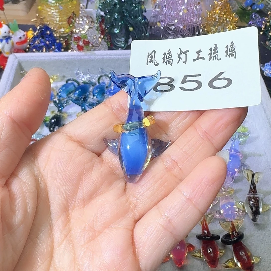 尼***四玻璃颈饰856鲸鱼吊坠