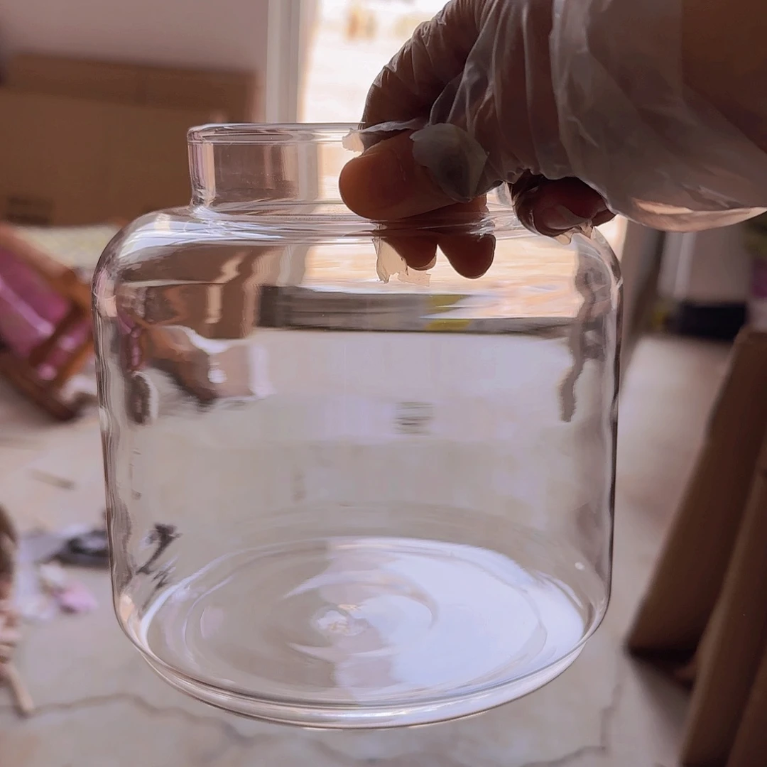 高硼硅玻璃茶水分离款瑕疵大圆瓶