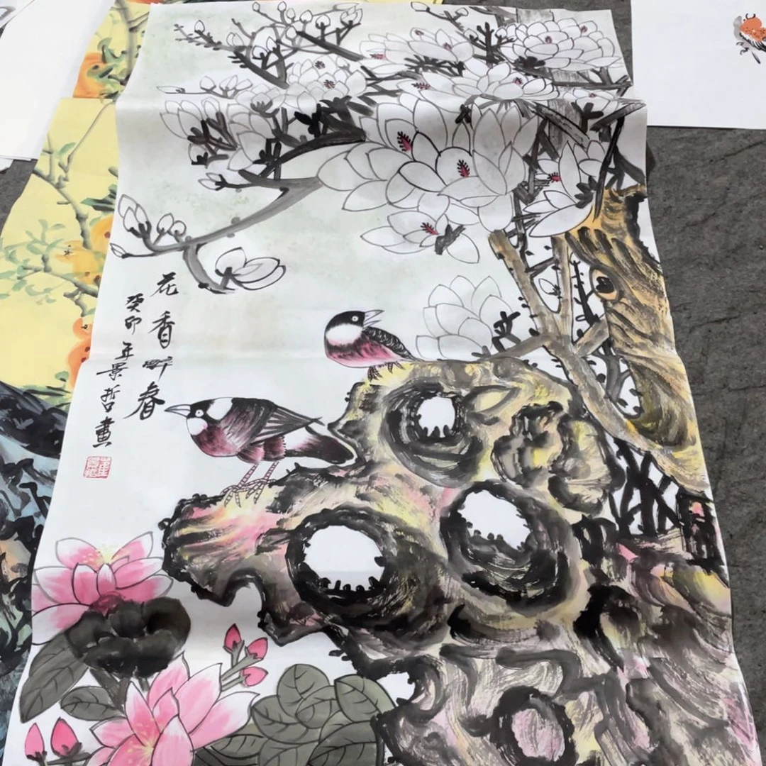 国画国画作品画心一张