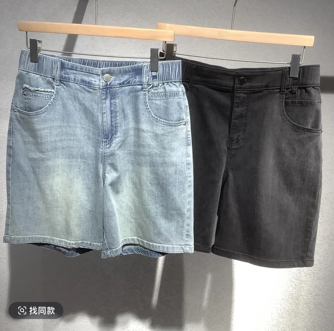 水淼新款0742时尚休闲百搭夏季薄款牛仔短裤