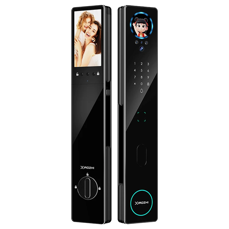 小智智能锁V80双摄掌静脉多光谱人脸AI语音智能锁V80