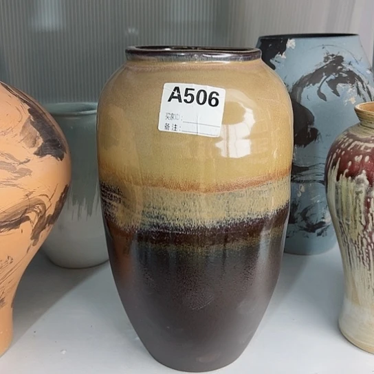 瓶陶瓷花瓶摆件摆件高32口8。506