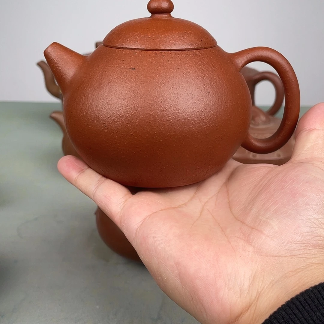 张***八茶壶朱泥老朱砂龙蛋