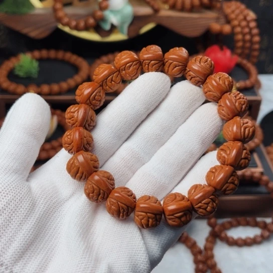 吊坠桃核荔枝手串16