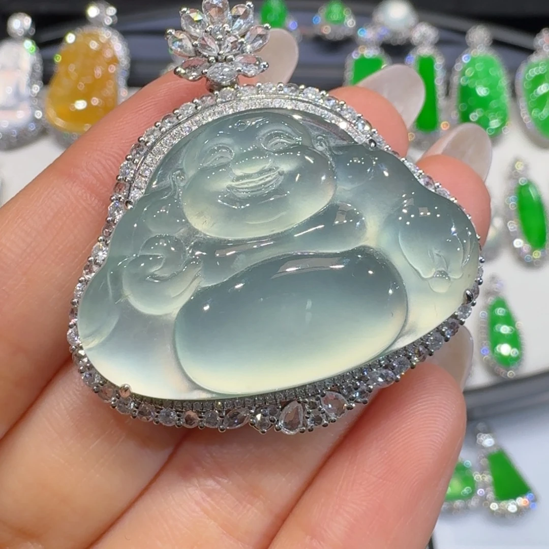 *****翡翠18K金镶嵌颈饰收到货48小时鉴赏期分单