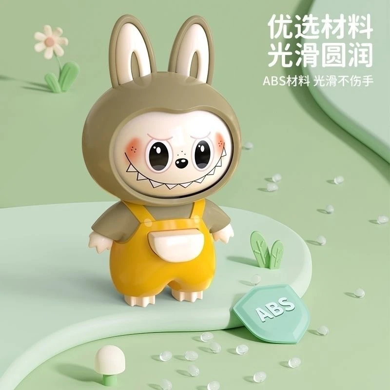 新款labubu变脸公仔按压变脸创意解压玩具挂件摆件钥匙扣玩偶1
