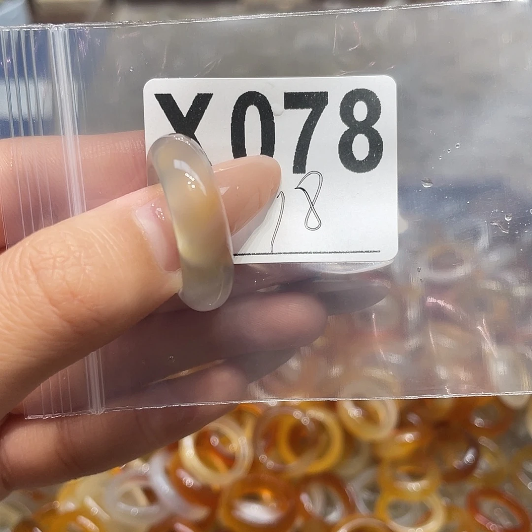 玛瑙/玉髓未镶嵌戒指078