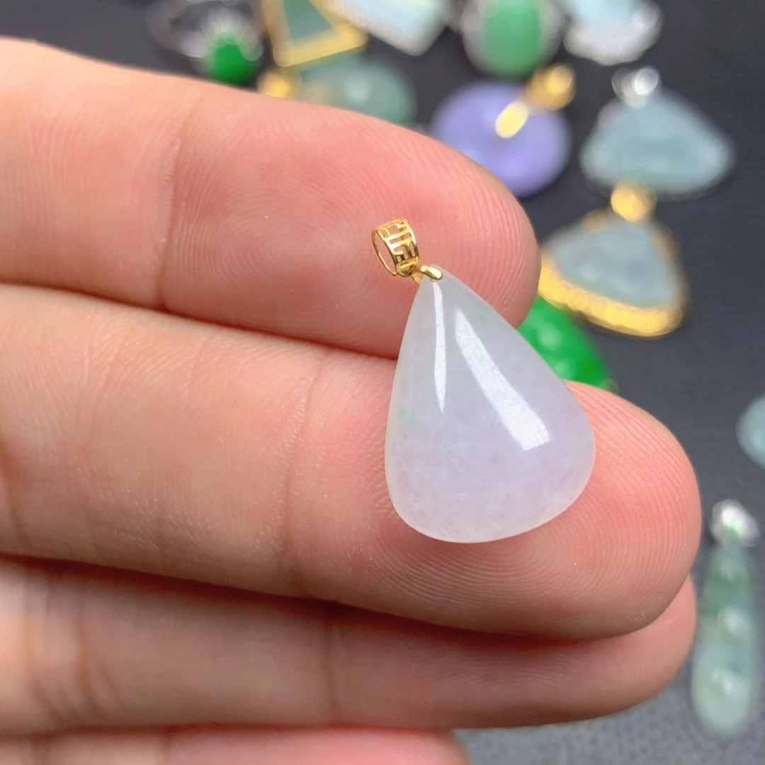 【闪购商品】翡翠18K金镶嵌颈饰翡翠