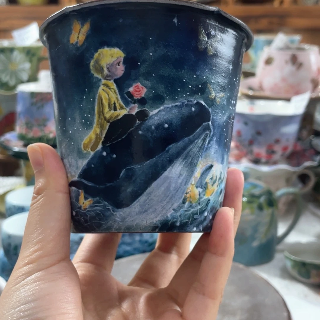 果***妈景德镇手工陶瓷杯273