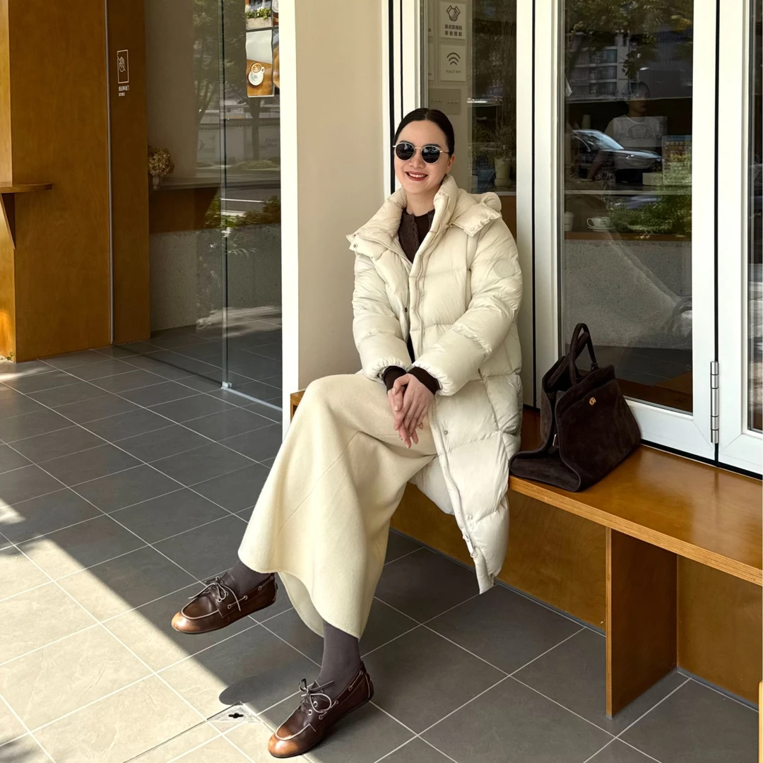 【檀健次同款】美力城新款泡芙4.0长款时尚厚爆款鹅绒服女狂欢季110