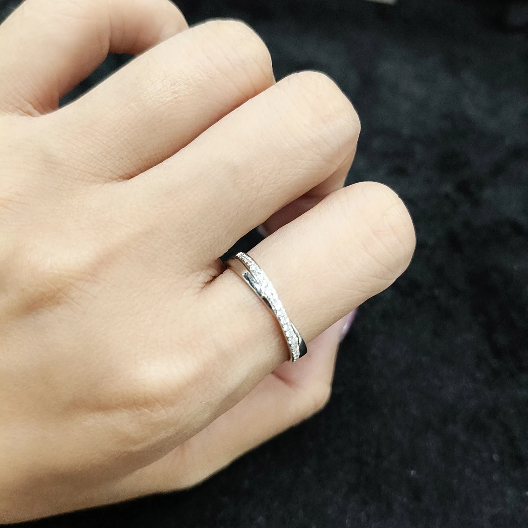 18k金钻石圈戒750天然钻石戒指对戒款