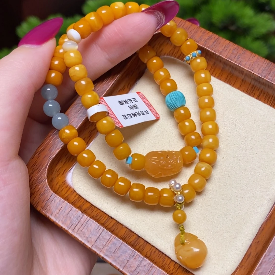 【闪购商品】蜜蜡颈饰未镶嵌手串