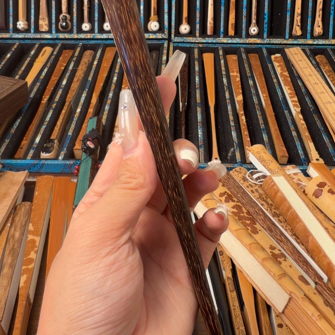 很***0扇子兵哥扇艺斑竹折扇