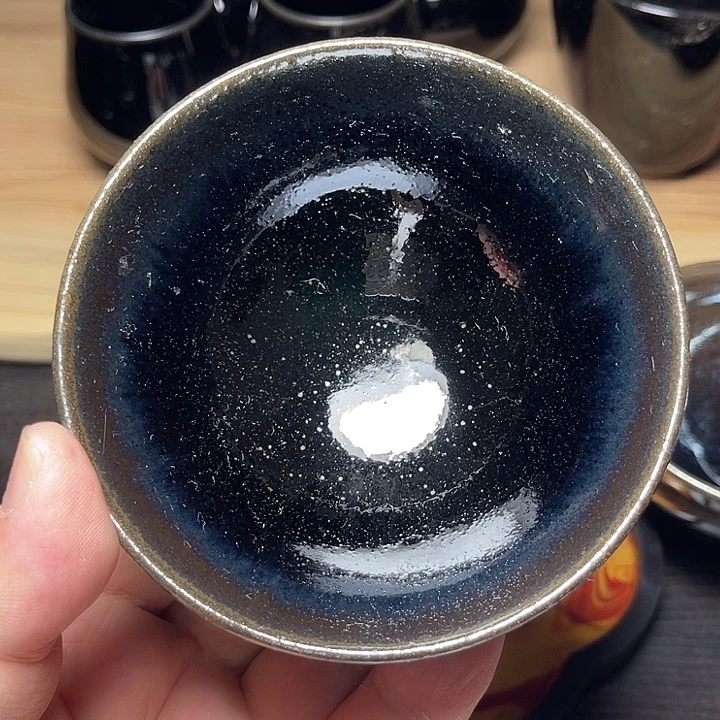 茶盏建窑建盏敛口窑变