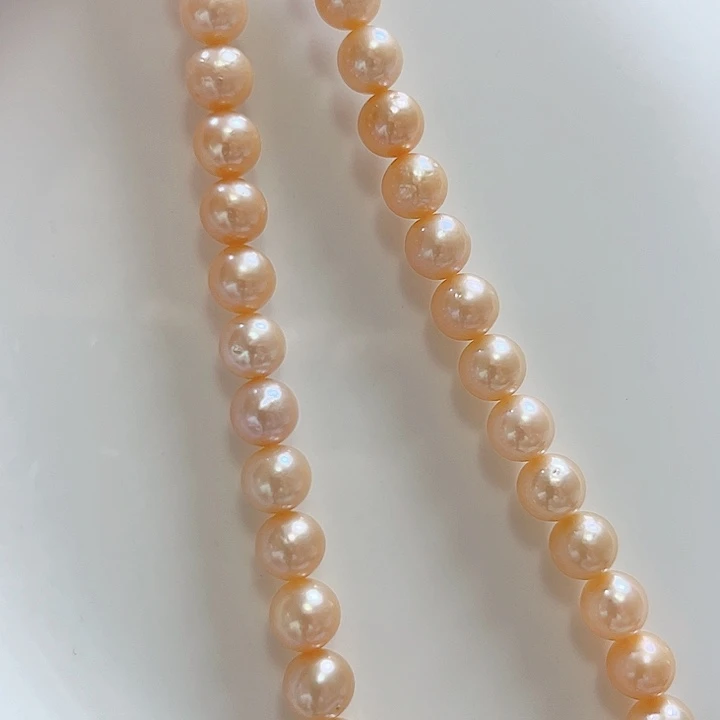 7.8-8.8中国红清货炸未镶嵌淡水珍珠