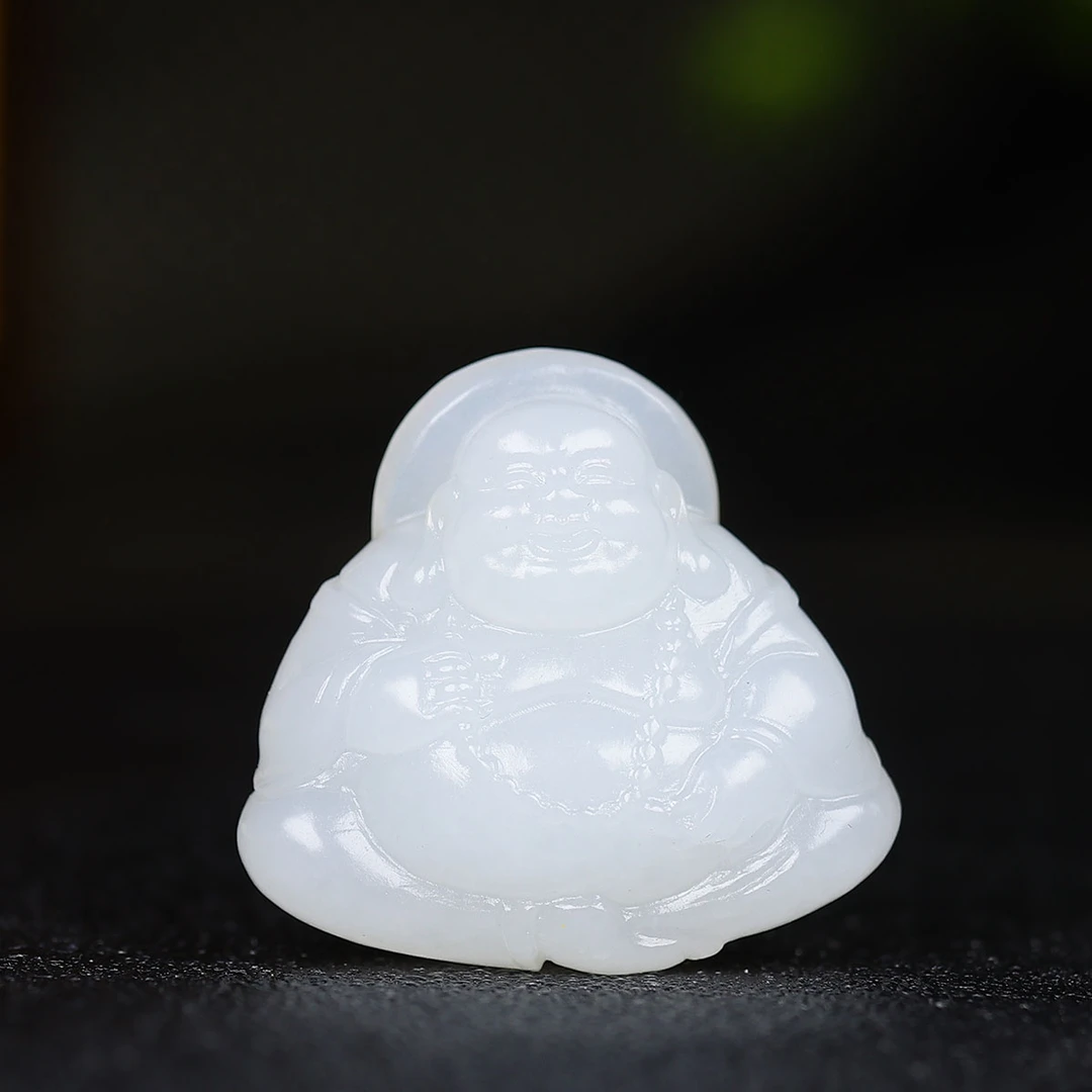 1211177和田玉白玉佛公