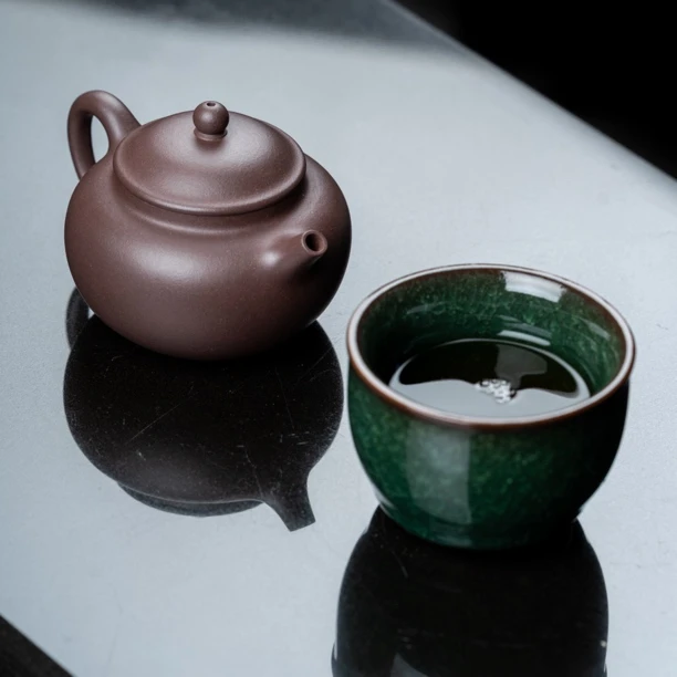 进阶款圆珠壶 全手工制作 原矿紫泥 120cc左右 助理工艺美术师