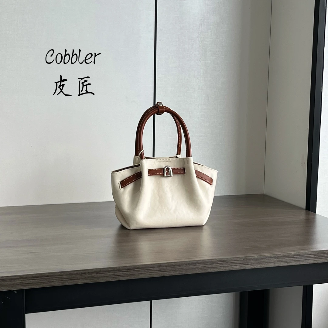 【皮先生】原创设计师款25106新款菜篮子拼色手提包单肩斜挎女包包