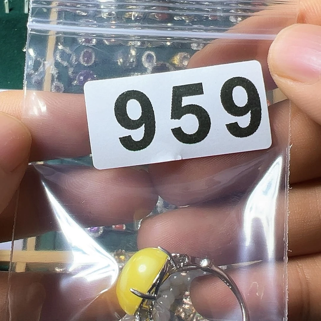 蜜蜡戒指银S925镶嵌娟*