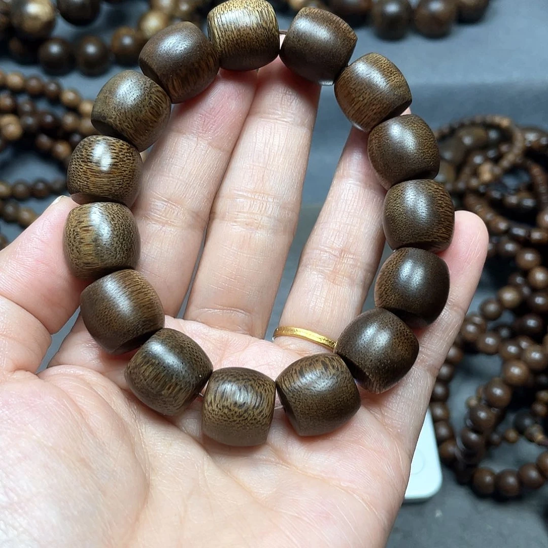 沉香手串芽庄白棋1.5