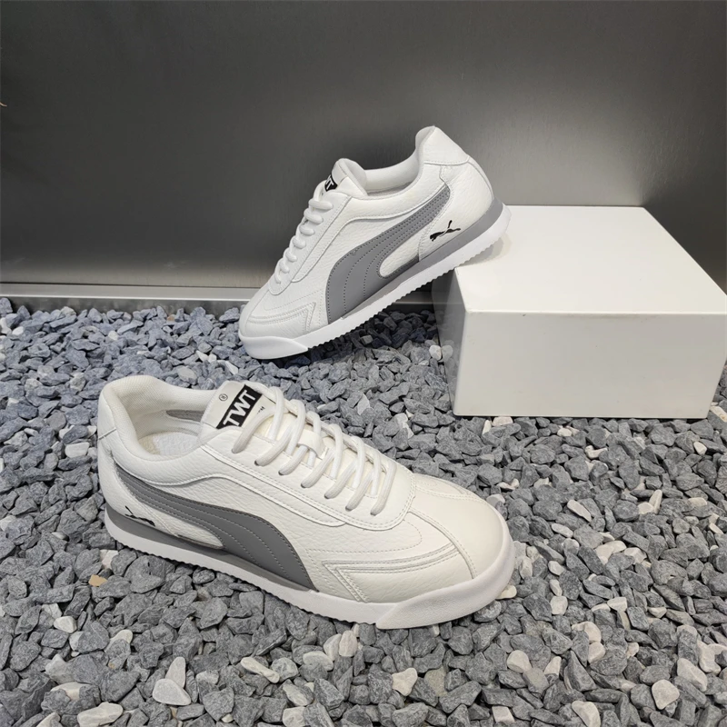 2025秋季新款男士运动鞋休闲百搭时尚时尚轻质圆头系带个性潮流鞋