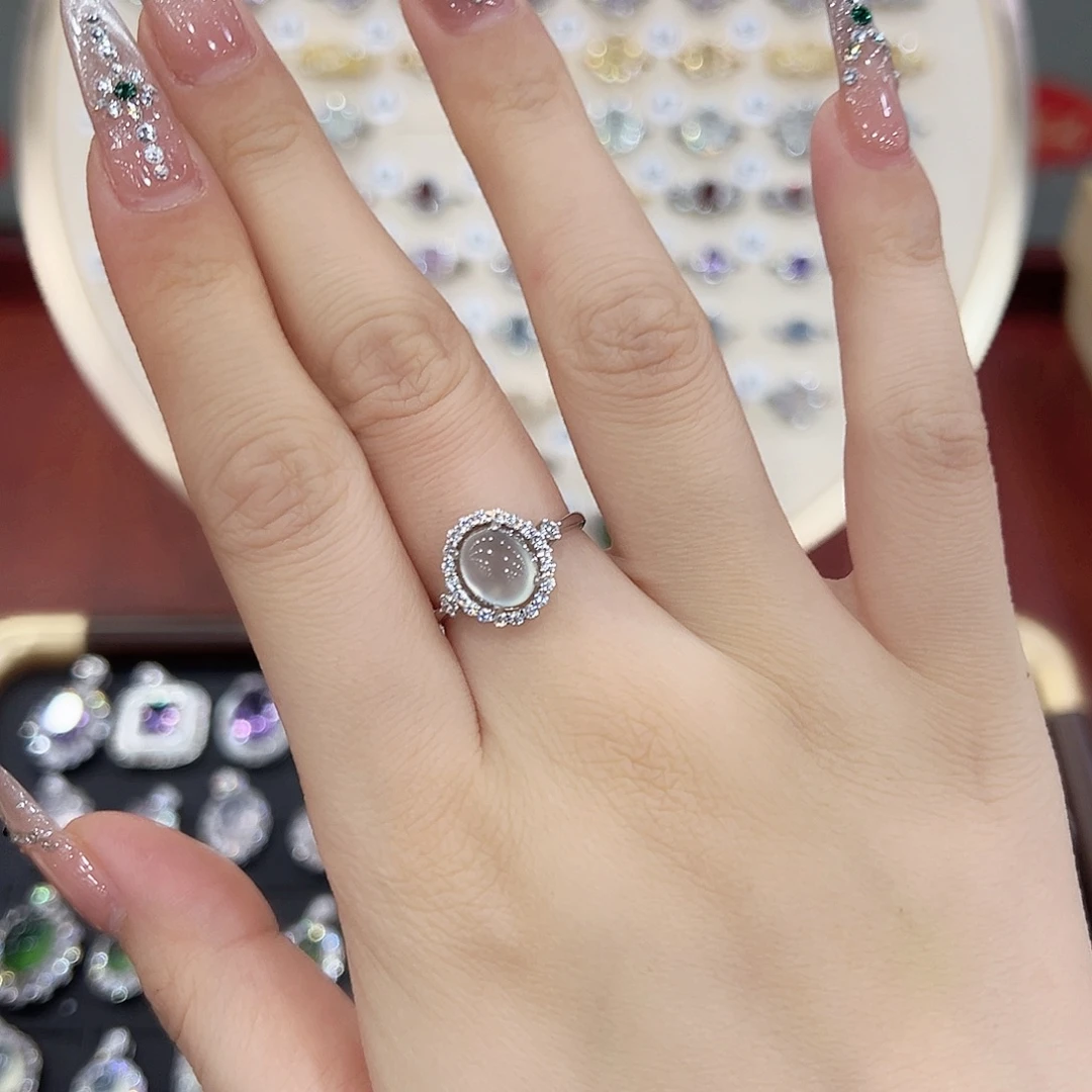 L***雪烟晶银S925镶嵌戒指