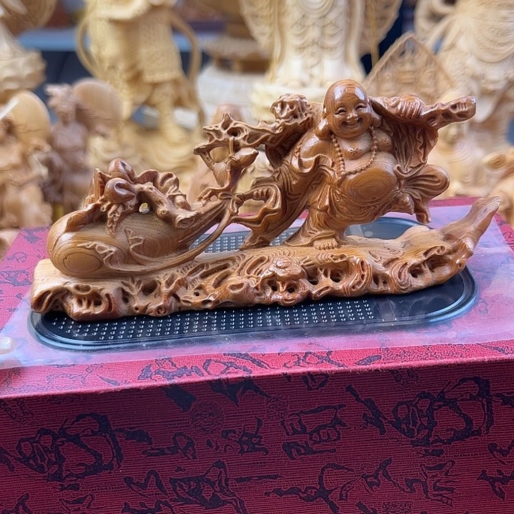 柏木（崖柏）布袋弥勒