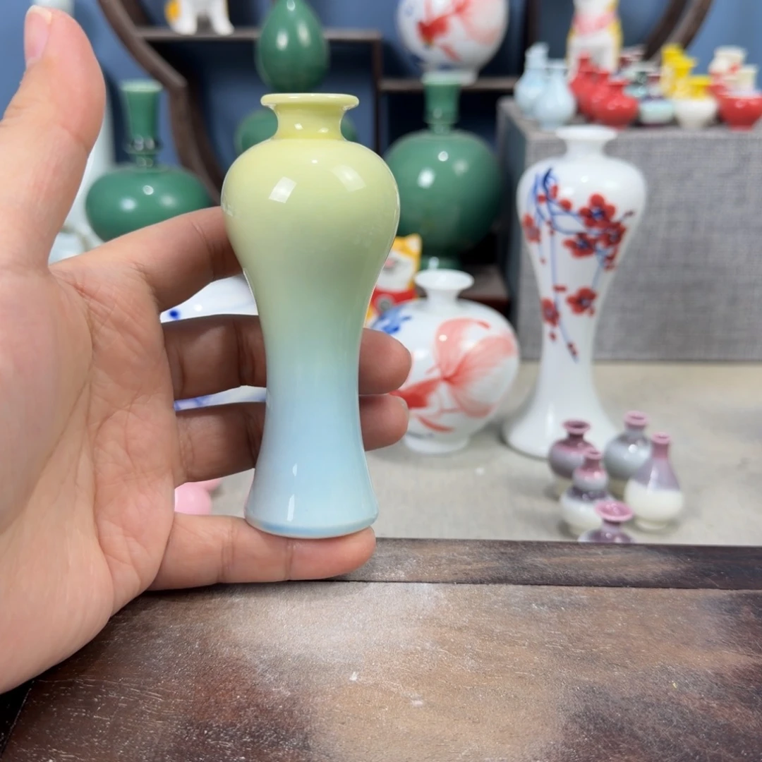 陶瓷手工小花器摆件