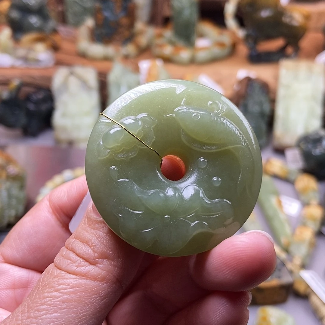 岫岩河磨玉（透闪石质玉）挂坠未镶嵌7****3