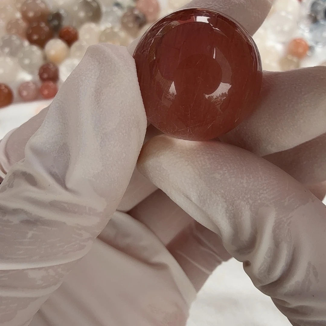 兔毛21mm打孔定制不退换未镶嵌水晶星*