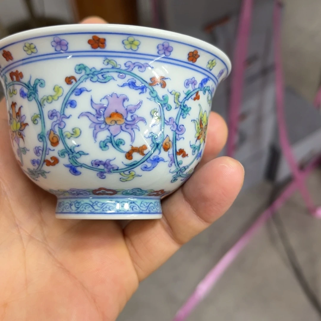 朱***仔杯子手工手绘的陶瓷的