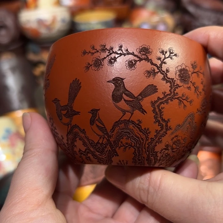 茶杯紫砂宜兴紫砂主人杯