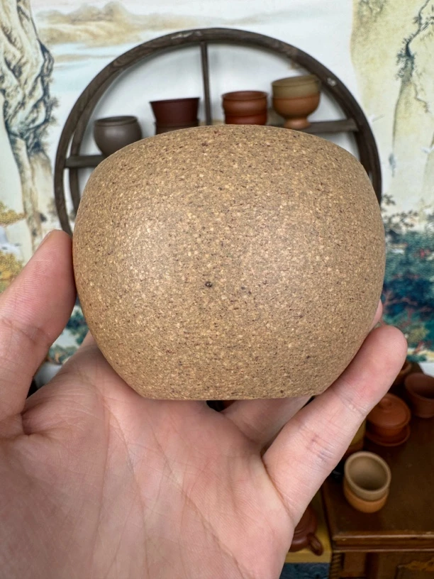 原矿紫砂宝山矿区24目青降坡罗汉杯180CC