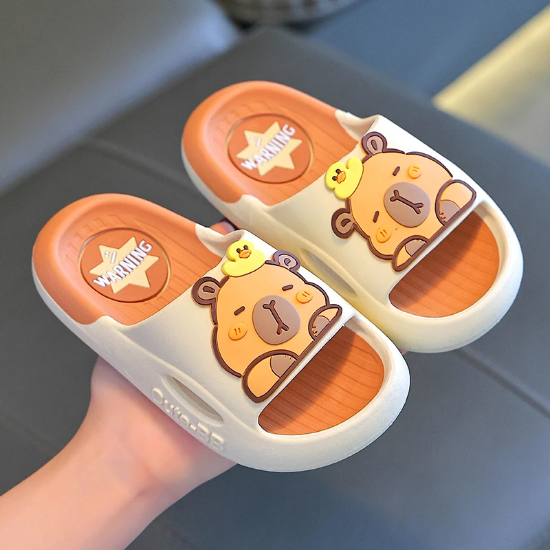 卡皮巴拉儿童拖鞋男童夏季防滑室内洗澡软底女童宝宝家居内凉拖鞋