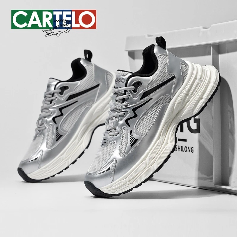 卡帝乐鳄鱼男鞋春夏新款厚底耐磨防滑减震运动鞋休闲百搭透气潮鞋