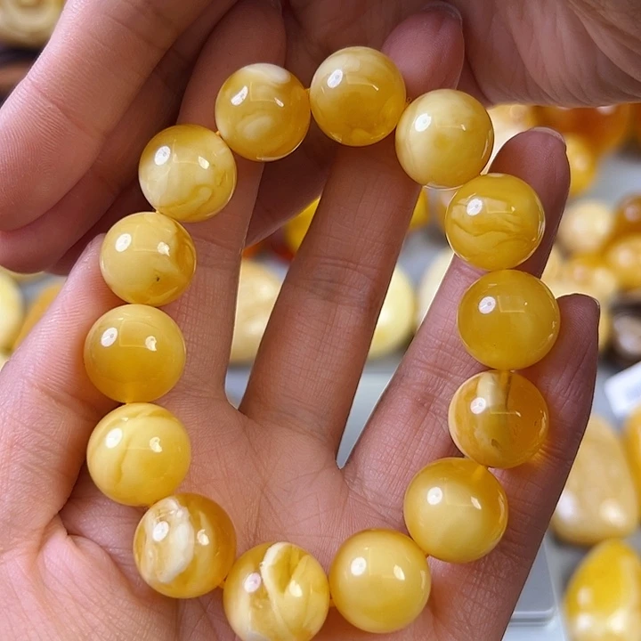 蜜蜡颈饰未镶嵌mi la