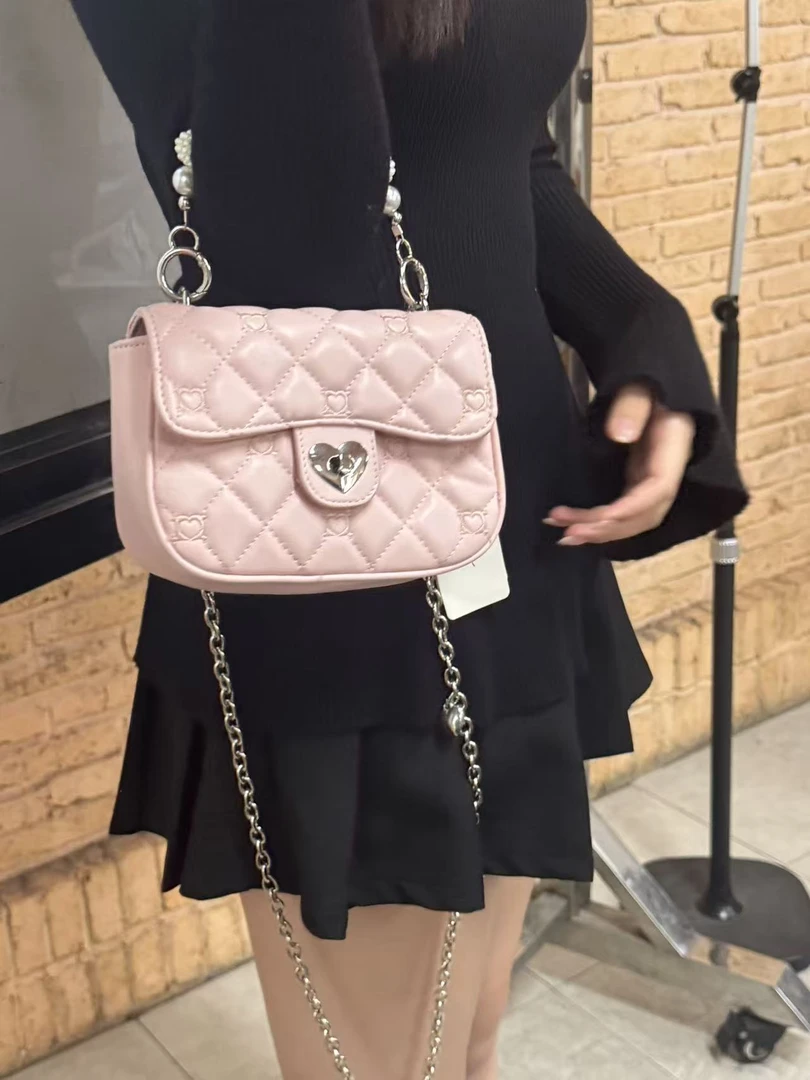 单根都市简约菱格链条包斜挎包网红小包包时尚斜跨包9组