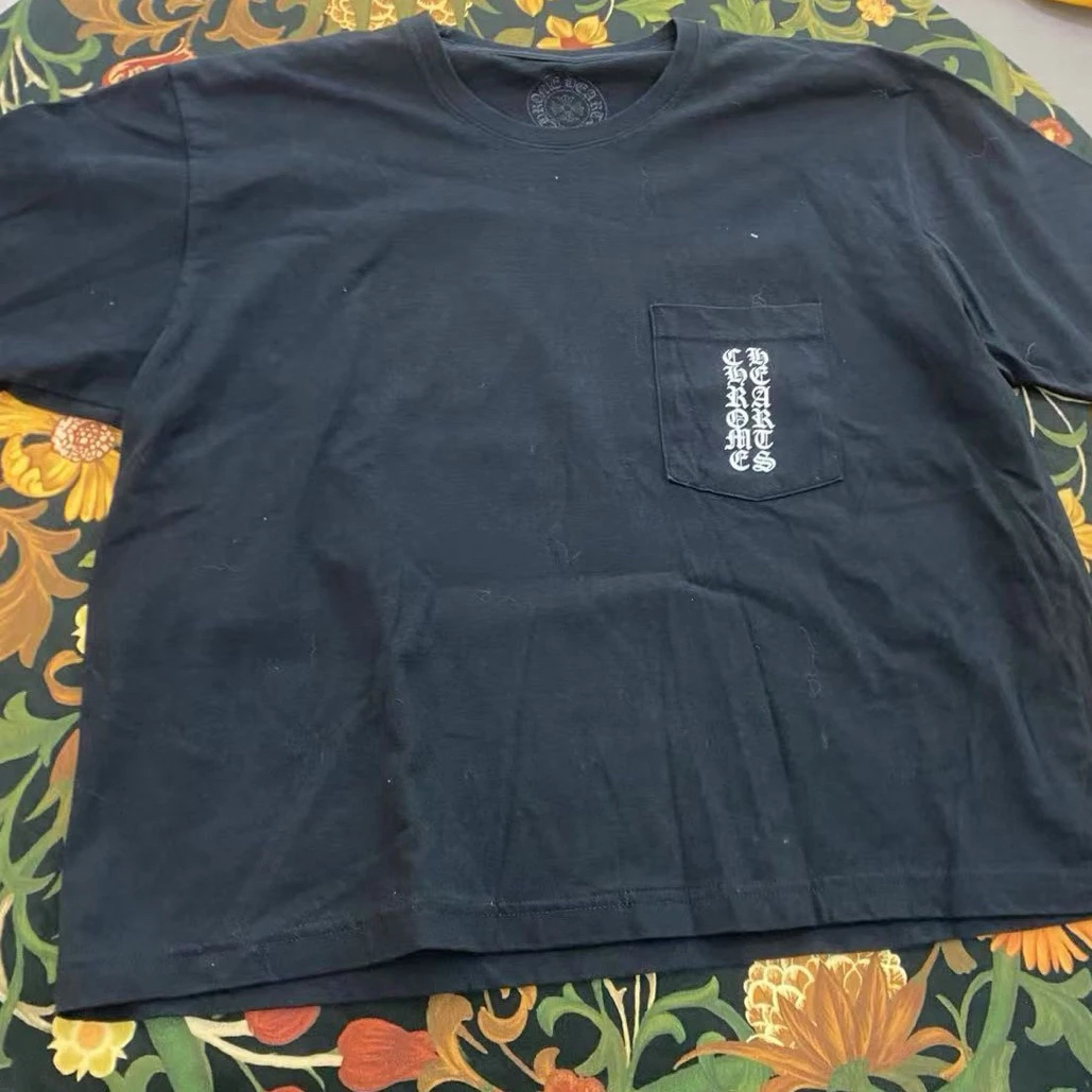 95新 Chrome Hearts/克罗心 黑色经典短袖T恤