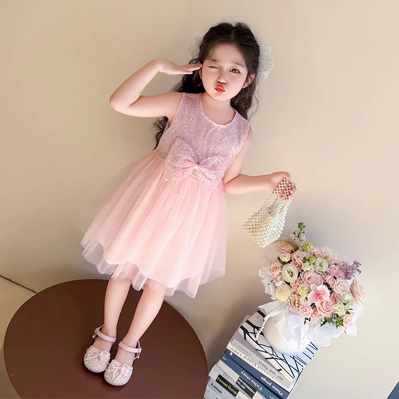 女童夏季潮款连衣裙新款儿童裙子小女孩网纱裙子1012岁生日公主裙