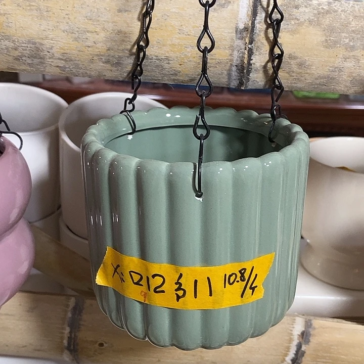 摆件陶陶盆有孔 瑕疵介意勿拍