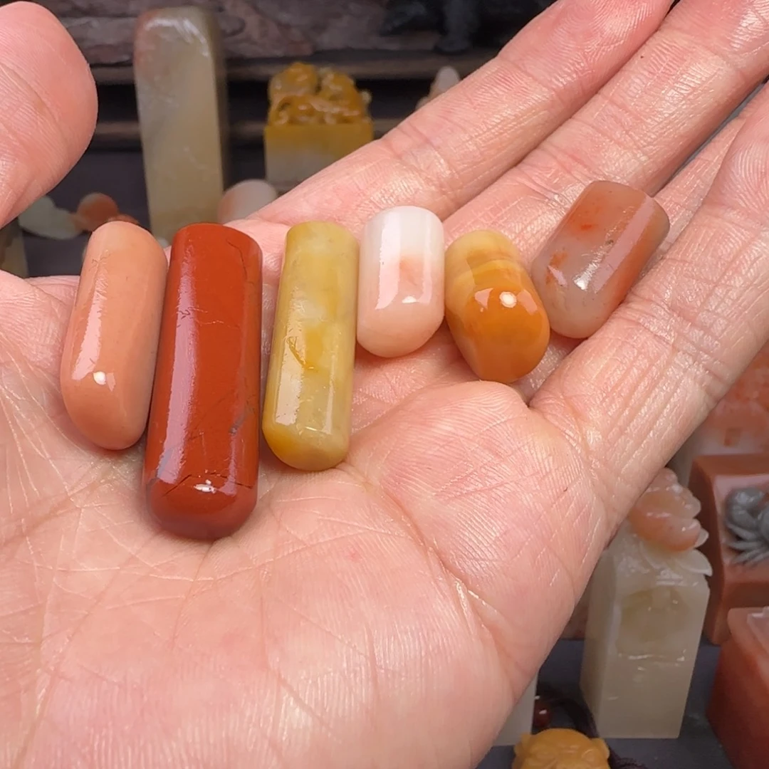 老挝石老挝石椭圆迷你章6个6块