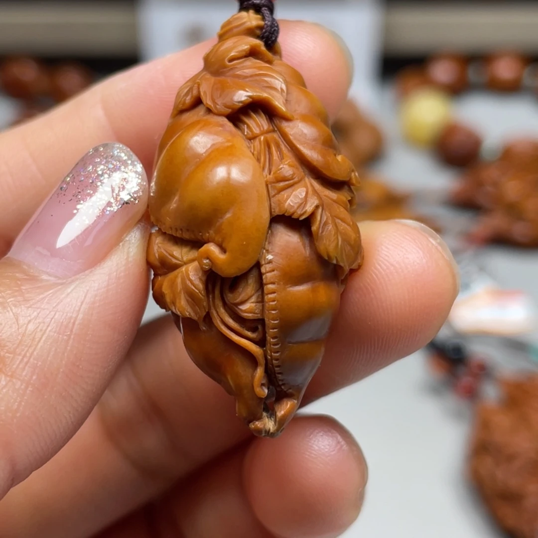 橄榄核吊坠平安豆