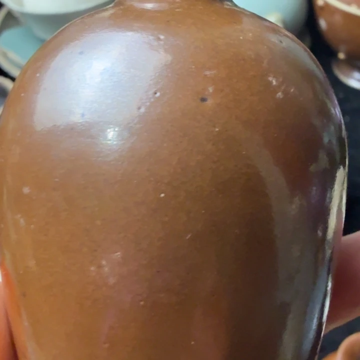 潇***泉耀州窑红耀州丹瓶