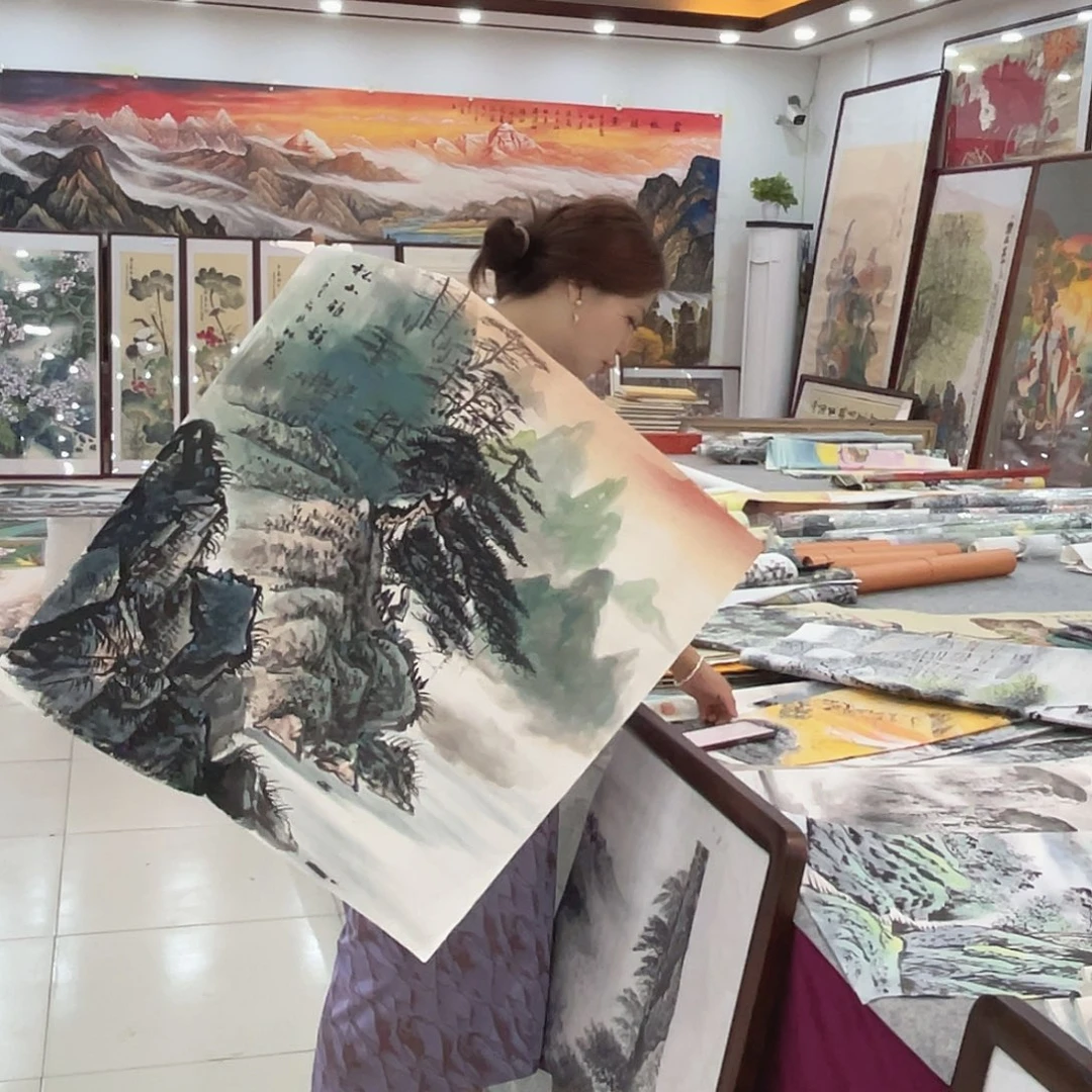 国画纯手绘国画山水