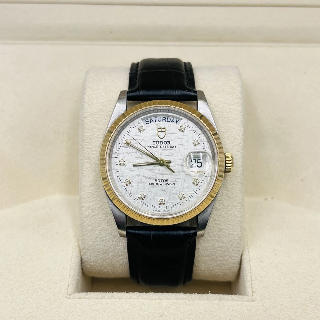 99新 TUDOR/帝舵 王子与公主系列自动男表M76213-0008径36后配扣