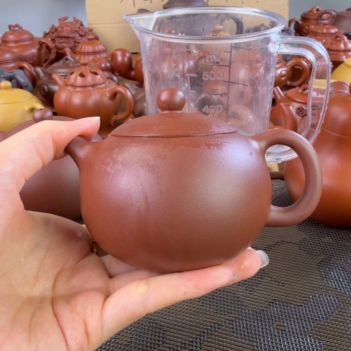 茶壶紫砂紫泥全手西施200毫升