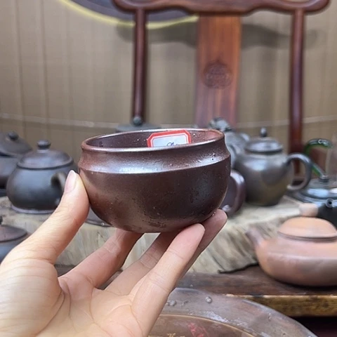 戬谷龙窑坭兴陶柴烧杯84