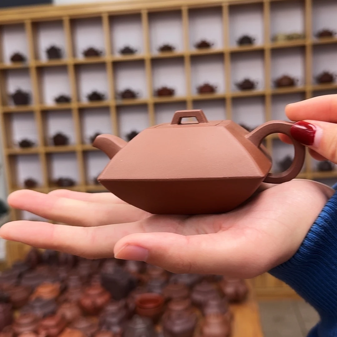 茶壶紫砂四方合斗220cc